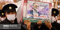 تصاویری از مراسم وداع با پیکر شهید محسن فخری‌زاده در حرم مطهر رضوی
