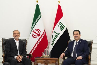 استقبال پزشکیان از نخست‌ وزیر عراق+ فیلم
