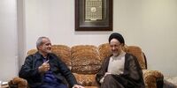 تصاویری از لحظه حضور سید محمد خاتمی در منزل رئیس جمهور منتخب+ فیلم