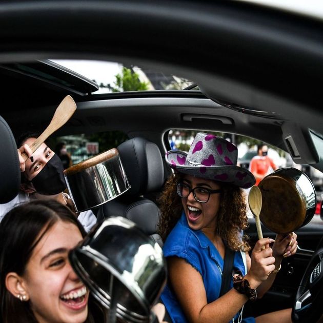 تصاویر| جشن پیروزی طرفداران بایدن در شهرهای مختلف