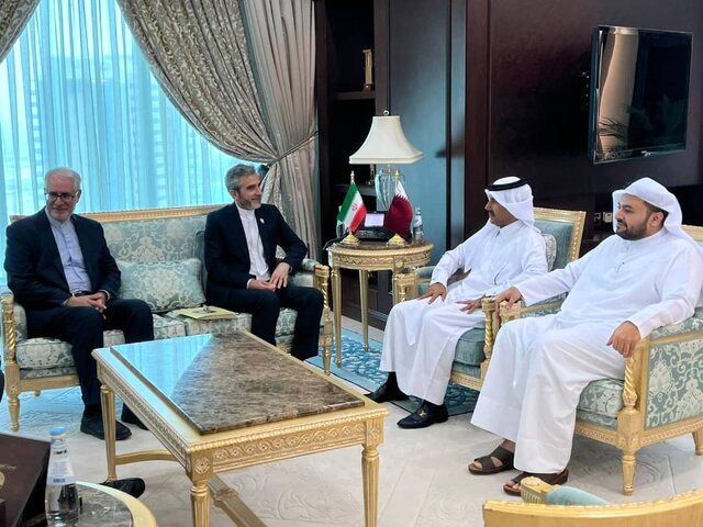 دیدار علی باقری با دبیرکل وزارت خارجه قطر