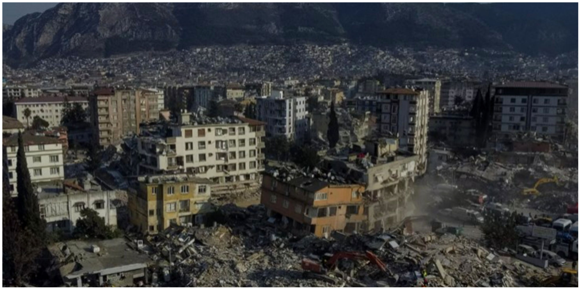این شهر بر اثر زلزله ترکیه کاملا تخریب شد
