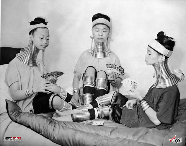 4 ژانویه 1935 : سه زن برمه ای با گردن های دراز
