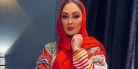الهام حمیدی با مانتو جواهر دوز خود همه را مبهوت کرد/ عکس