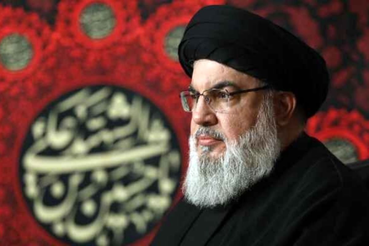 مراسم سالگرد شهید سیدحسن نصرالله در تهران + عکس