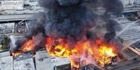انفجار گاز در شرکت بوتان اهواز/ آتش نشانان در حال اطفای حریق هستند
