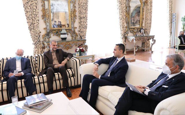 امیرعبداللهیان در دیدار با وزیر امور خارجه ایتالیا درباره توافق هسته‌ای چه گفت؟