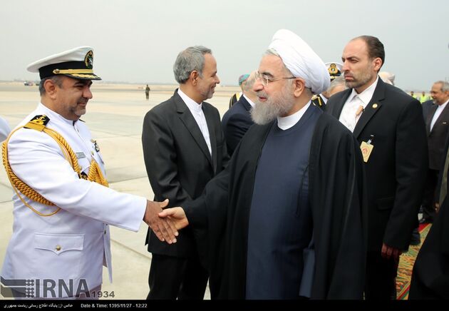 ورود رئیس جمهوری به عمان