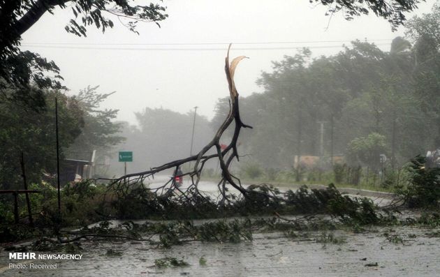 تصاویر طوفان فانی در خلیج بنگال