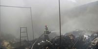 آتش‌سوزی انبارِ ضایعات در شهرک صنعتی محمودآباد