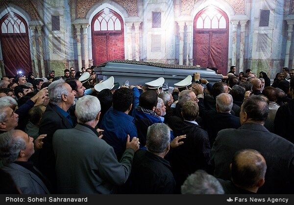 تشییع پیکر مرحومه «مرضیه حدیدچی»