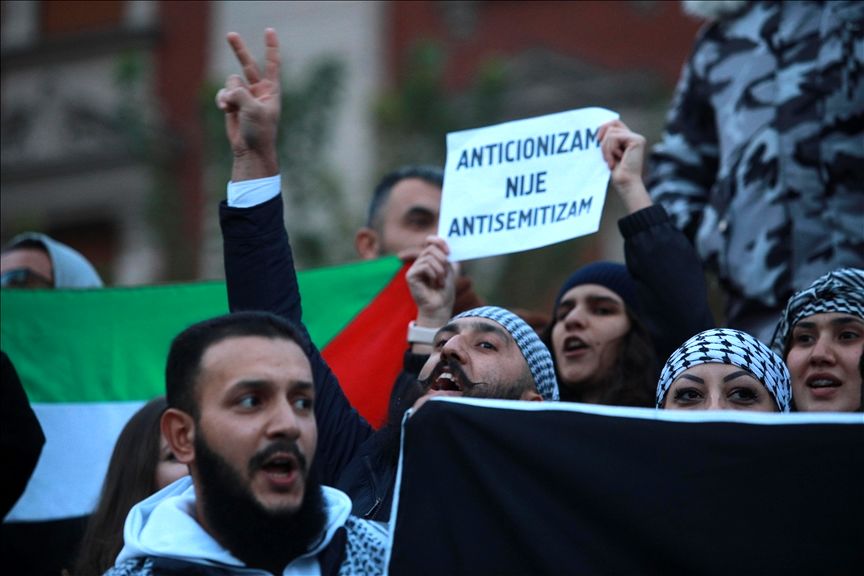 دیروز صربرنیتسا، امروز غزه؛ تظاهرات گسترده شهروندان غرب بالکان در حمایت از فلسطین