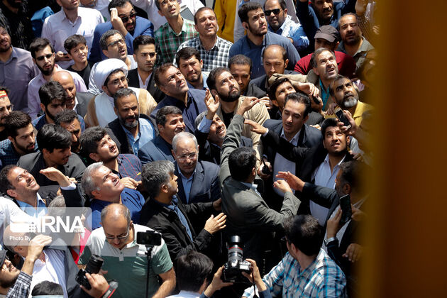 تصاویر مسئولان عالی‌رتبه کشور در راهپیمایی روز قدس