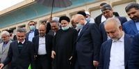 عکسی جنجالی از ابراهیم رئیسی و قالیباف/ دو سیاستمدار، زیر یک چتر نگنجند! 