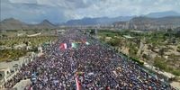 تظاهرات گسترده یمنی‌ها در حمایت از مردم و مقاومت فلسطین