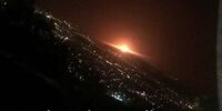 فیلم زمان رویت نور عجیب در آسمان شرق تهران