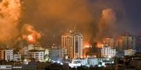 حمله سنگین شبانه ارتش اسرائیل به نوار غزه + فیلم