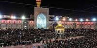 برگزاری مراسم دعای عرفه در حرم رضوی