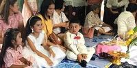 ازدواج دو کودک ۵ ساله +عکس

