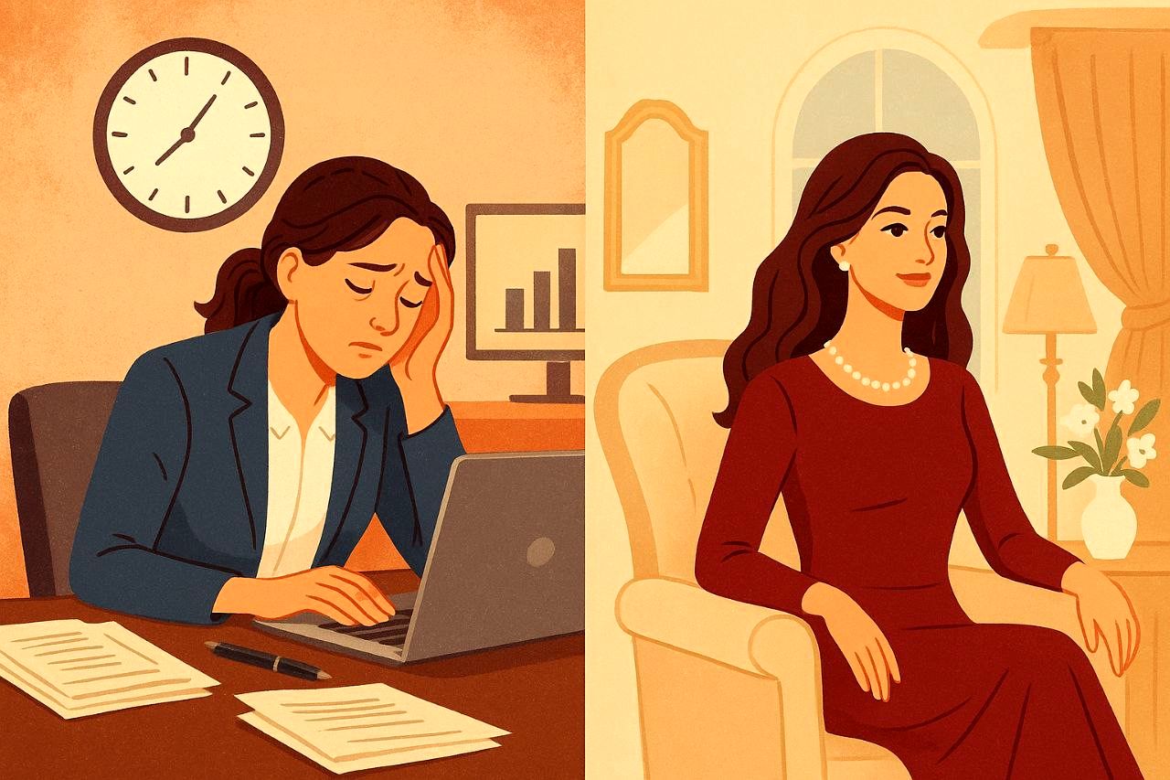 چرا مردان ثروتمند تمایلی به اشتغال همسر خود ندارند؟