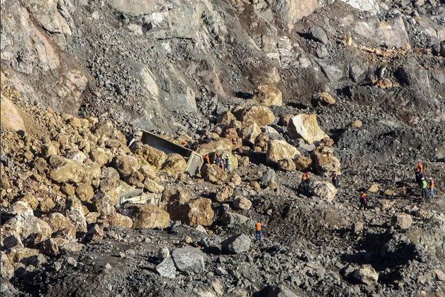 یک معدن در شمال ترکیه ریزش کرد