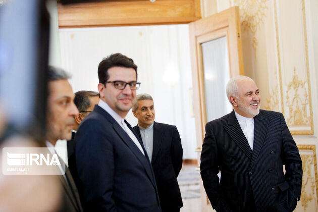 تصاویر دیدار «استف بلاک» و جوادظریف و هیئت‌های همراه