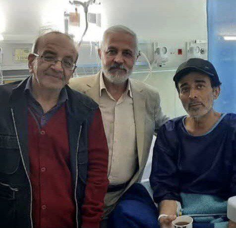 حمید طالقانی در بیمارستان
