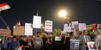 تظاهرات  شبانه صدها عراقی‌ در حمایت از مردم غزه