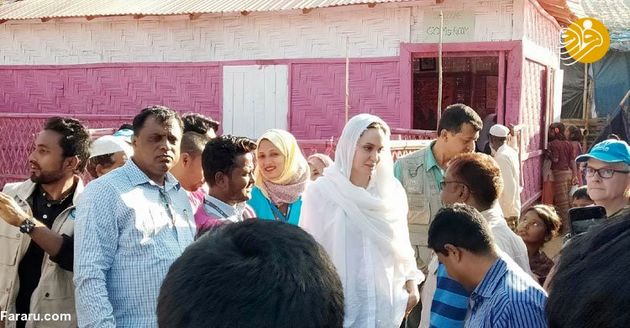 دیدار «آنجلینا جولی» با مسلمانان روهینگیا