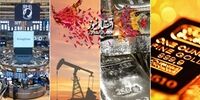 الاکلنگ بورس و نفت با طلا و نقره+ نمودار