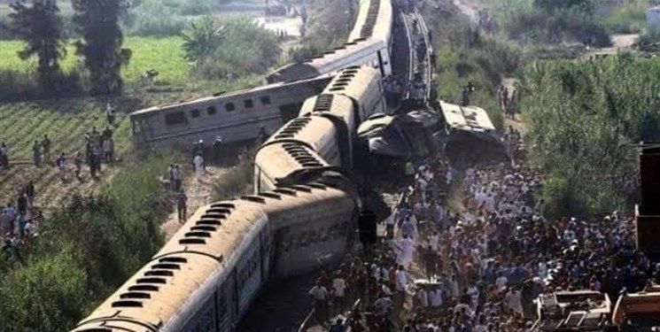  افزایش تلفات تصادف ۲ قطار در مصر