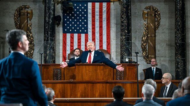 واکنش مخاطبان به سخنرانی ترامپ در کنگره/ کمترین واکنش مثبت ثبت شد