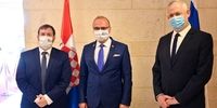 محور ضدایرانی دیدار وزیر جنگ رژیم صهیونیستی با وزیر امور خارجه کرواسی