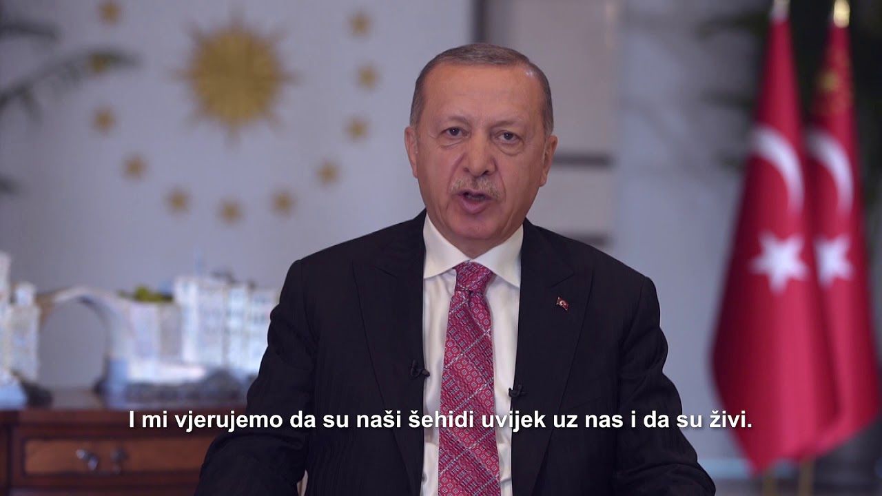 فارسی خواندن اردوغان در یک مراسم(فیلم)
