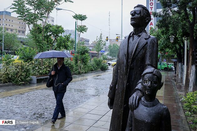 بارش باران تهران