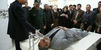 وزیرکشور روی سنگ غسالخانه +عکس 