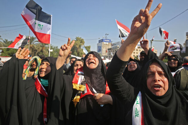 تصاویر منتخب اعتراضات عراق