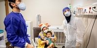  کودکان مبتلا به کرونا در بیمارستان مفید+گزارش تصویری