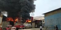 آتش‌سوزی گسترده در کارخانه «پتروپالایش گهر دورود»