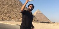 خوش و بش محمد صلاح با بدلش+فیلم