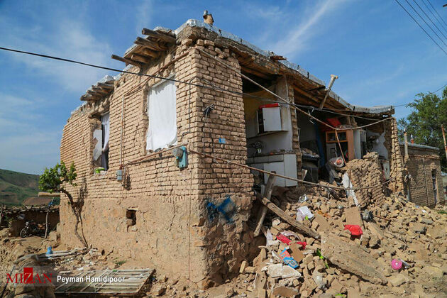 خسارات زلزله 5/7 ریشتری در روستاهای بجنورد