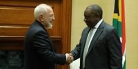 ظریف با رئیس جمهور آفریقای جنوبی دیدار کرد