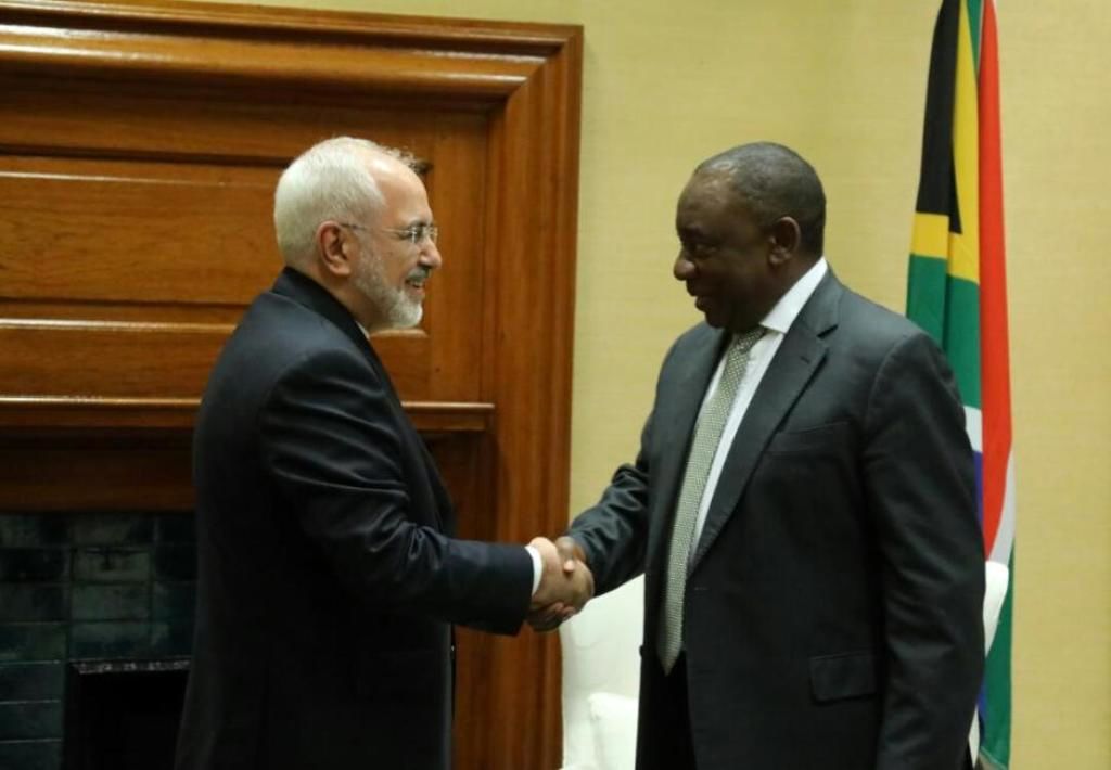ظریف با رئیس جمهور آفریقای جنوبی دیدار کرد