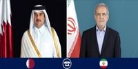 اولین تماس تلفنی پزشکیان با امیر قطر پس از حمله اسرائیل