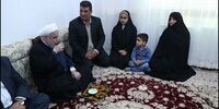 دیدار صمیمانه روحانی با کودکان زلزله زده/فیلم