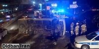 واژگونی هولناک مینی‌بوس گردشگران در تهران+ عکس