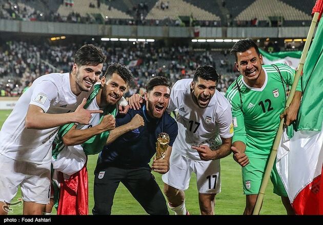 جشن صعود تیم ملی فوتبال به جام جهانی روسیه