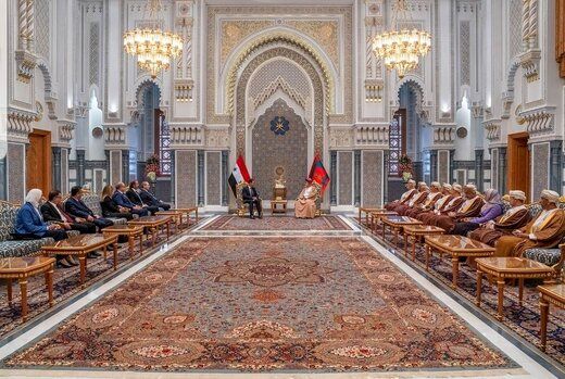  کاخ پادشاه عمان با تزئینات ایرانی+عکس