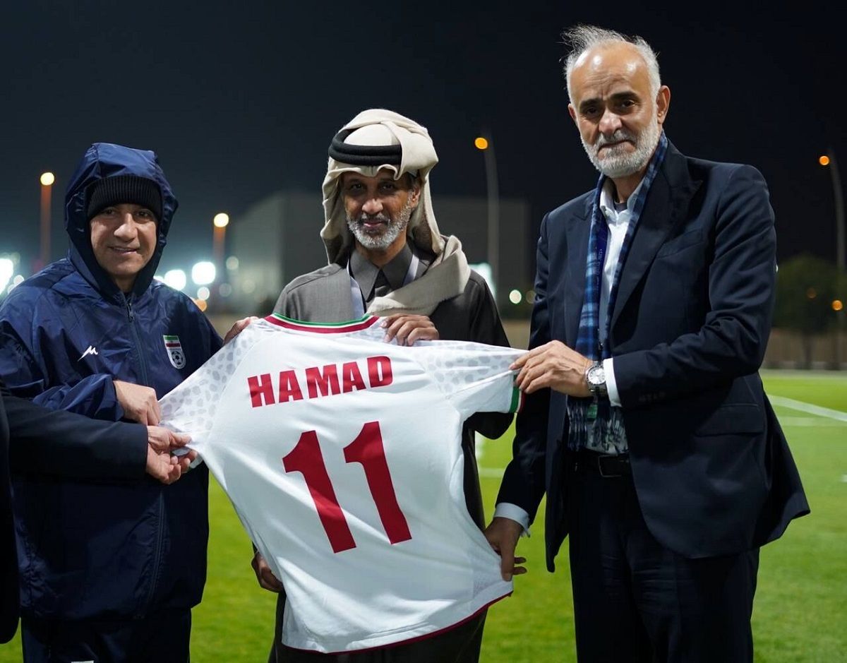 وزیر ورزش قطر از اردوی تیم ملی ایران بازدید کرد