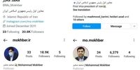 محمد مخبر در اینستاگرام و توئیتر  فعالیت ندارد